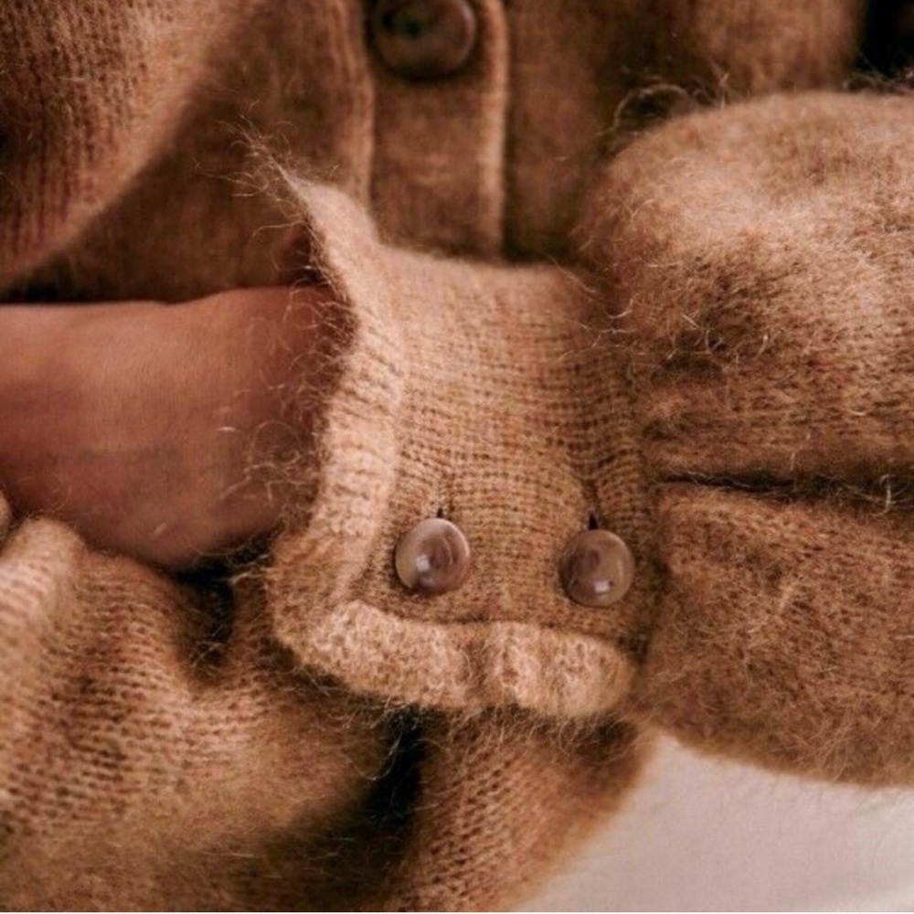 Sezane Warm Brown Cardigan - Picture 4 of 4